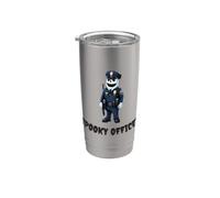 Costume d'officier effrayant pour Halloween Gobelet isotherme en acier inoxydable double paroi