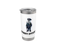 Costume d'officier effrayant pour Halloween Gobelet isotherme en acier inoxydable double paroi