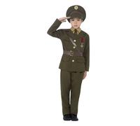 Costume D'Officier Militaire Garçons Tenue De Soldat Scolaire Déguisement Enfant