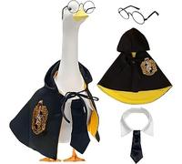Costume d'oie de porche d'Halloween, tenue d'oie de porche, cape de l'université, robe de magicien magique, cape de rentrée scolaire. (jaune)
