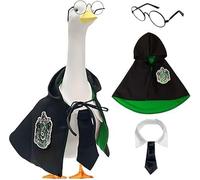 Costume d'oie de porche d'Halloween, tenue d'oie de porche, cape de l'université, robe de magicien magique, cape de rentrée scolaire. (vert)