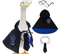 Costume d'oie de porche d'Halloween, tenue d'oie de porche, cape de l'université, robe de magicien magique, cape de rentrée scolaire. (bleu)