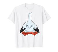Costume d'oiseau Cigogne Dessin animé animée T-Shirt Graphique avec Valeur