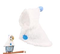 Costume d'oiseau d'hiver pour perroquet, cape chaude pour mynah calopsittes, tenue d'oiseau en peluche, accessoires mignons pour séances photo, vêtements doux pour oiseaux de petite et moyenne taille
