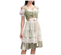 Costume d'Oktoberfest pour femmes de soubrette Party Déguisement d'uniforme D'Octobre Carnaval Set Trois Pièces le la bière