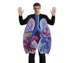 Costume d'organe pour adultes | Costume de cosplay de poumon - Vêtements éducatifs de démonstration d'anatomie | Pour Halloween Performances sur scène Démonstrations de sciences en ctivités de