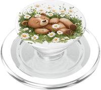 Costume d'ours à Fleurs Amusant pour Les Amateurs de Fleurs et de Marguerites PopSockets PopGrip pour MagSafe