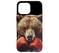 Costume d'ours de Boxe Cool pour Les Amateurs de Boxeur et de Sport Coque pour iPhone 16 Pro Max