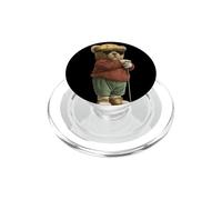 Costume d'ours en Peluche de Golf Riche pour Les Amateurs de Sport de Golf PopSockets PopGrip pour MagSafe