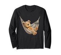 Costume d'ours en Peluche endormi dans Un hamac Manche Longue