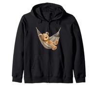 Costume d'ours en Peluche endormi dans Un hamac Sweat à Capuche