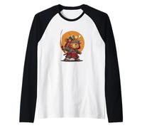 Costume d'ours en Peluche Sword Master en Armure de samouraï Manche Raglan
