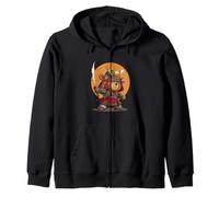 Costume d'ours en Peluche Sword Master en Armure de samouraï Sweat à Capuche