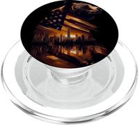 Costume d'ours Patriotique pour Les Amoureux des Villes américaines et symboliques PopSockets PopGrip pour MagSafe