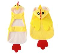 Costume doux pour animal de compagnie pour chiens, chats, poules, tenue d'Halloween mignonne et confortable pour petites et moyennes races (D, XL)