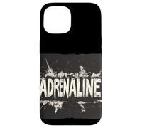 Costume drôle d'adrénaline pour une aventure sans peur Coque pour iPhone 15