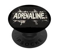 Costume drôle d'adrénaline pour une aventure sans peur PopSockets PopGrip Adhésif
