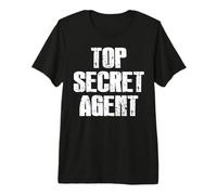 Costume drôle d'agent fédéral d'agent Top Secret T-Shirt Haut de Gamme
