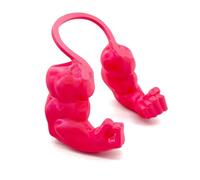 Costume drôle de chat avec bras musclés - Kit de super-héros en résine imprimée 3D pour Halloween et fêtes d'anniversaire, accessoires pour animaux de compagnie avec motif main géante (rouge)