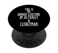 Costume drôle de clergé ministre Pasteur prêtre Membre du clergé PopSockets PopGrip Adhésif