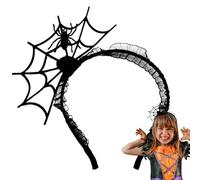 Costume du bandeau d'araignée - Design de casque effrayant, accessoire de cheveux de nouveauté noire | Halloween Spider Topper with Stretch Band, Costume Band For Women Girls Cosplay Gathering