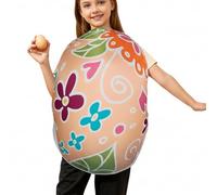 Costume d'œuf de Pâques - Jeu de rôle amusant en forme d'œuf ďe Pâques, design édition cheval đe feu, tenue d́e cosplay vibrante pour adultes et , mascotte d̄e vacances en polyester | Parfait p