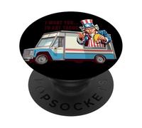 Costume Eat Tacos avec Sam Amusant pour Les Amateurs de Food Truck PopSockets PopGrip Adhésif