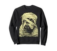 Costume Effrayant de Bouledogue Mignon pour Halloween Momie Sweatshirt