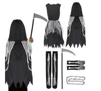 Costume Effrayant Des - Ensemble De Tenues Effrayantes D'halloween | Spooky Cosplay Dress Up Pour Jeu De Rô, Carnaval, Truc Ou Régal, Une Performance Sur Scène, Une Maison Hantée