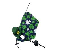 Costume Eidechen de la Saint-Patricks - Pet Cloak Hat, modèle de trèfle drôle | Costume de cosplay pour reptiles, gecko, caméléon, petits animaux de compagnie, tenue de festival irlandaise Salsuit fes