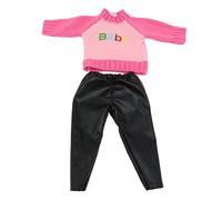 Costume Élégant 2 Pièces Pour Poupée Américaine My Life, 18 Pouces, Pull En Tricot, Pantalon En Pu, Look Complet