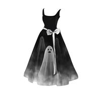 Costume Elfe Femme Robe Mariée Halloween Diable Dentelle Fete Robe de Sorciere Gris Corset Deguisement Sorcier D' Hallowen Sorcière Elfe Costume Halloween Adulte Femme Vampire Gris 3XL