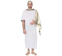 Costume Empereur Romain Neron - Homme - Jaune - Tunique, étole et couronne