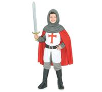 Costume Enfant Chevalier Croisé Garçon - Marque - Taille 4/6 ans - Rouge - Extérieur