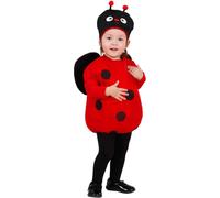 Costume enfant coccinelle avec ailes et coiffe 90-104 cm 1- 3 ans