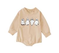 Costume Enfant Deguisement Halloween Bebe Fille,Body Décontractée pour Bébé Body pour Fille Manches longues à Volants Combinaison à Arc Tenues Pour Nourrissons 0 à 24 Mois Un Usage Quotidien