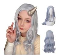Costume Eri de costumade MHA, robe rouge Midoriya Friend Eri Cos, BNHA, robe d'uniforme scolaire pour Halloween et Comic-Con (Wig, taille unique)