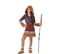 Costume Eskimo Brun Et Bleu Pour Les Filles (Taille 10-12a) Multicolore