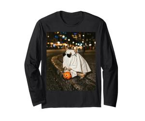 Costume fantôme Cochon d'Inde Trick Or Treat Funny Halloween Meme Manche Longue