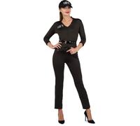 Costume Femme Agent du F.B.I. Noir - PTIT CLOWN - Taille L-XL - Idéal pour Carnaval et soirées déguisées L/XL