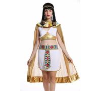 Costume Femme Carnaval Égyptienne Cléopâtre Pharaon Blanc S