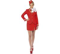Costume femme d'hôtel - Rouge - Adulte - Femme M
