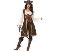 Costume Femme Pirate De Haute Mer - Marron - S Marron G