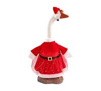 Costume festif pour extérieur en ciment - Décoration de porche et terrasse - Costume en velours sur le thème de Noël