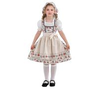 Costume fête la bière fille Robes Costumes Fleur Village Médiéval Chemises blanche Lederhosen bavaroise Vêtement pour Oktoberfest Bavarois Enfants Dirndl filles Le Festival Les Fêtes Célébration Allem