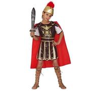 Costume - FIESTAS GUIRCA - Gladiateur - Rouge - Polyester - Inclus : casque, tunique, cape 128