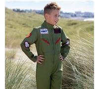 Costume Fighter pilot 5-7 ans Vert G