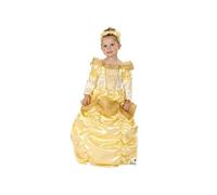 P'TIT CLOWN - Déguisement Princesse Enfant - Robe Parfaite pour Carnaval, Fêtes Costumées et Évènements à Thème (Jaune, 3-4 ans)