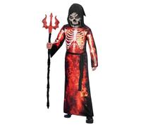 amscan Costume de faucheuse de feu pour garçon (6-8 ans)