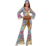 Costume Flower Power Hippie Femme - Multicolores - M Multicolore G